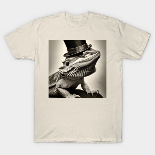 Steampunk Beardie T-Shirt by My Paperless Canvas